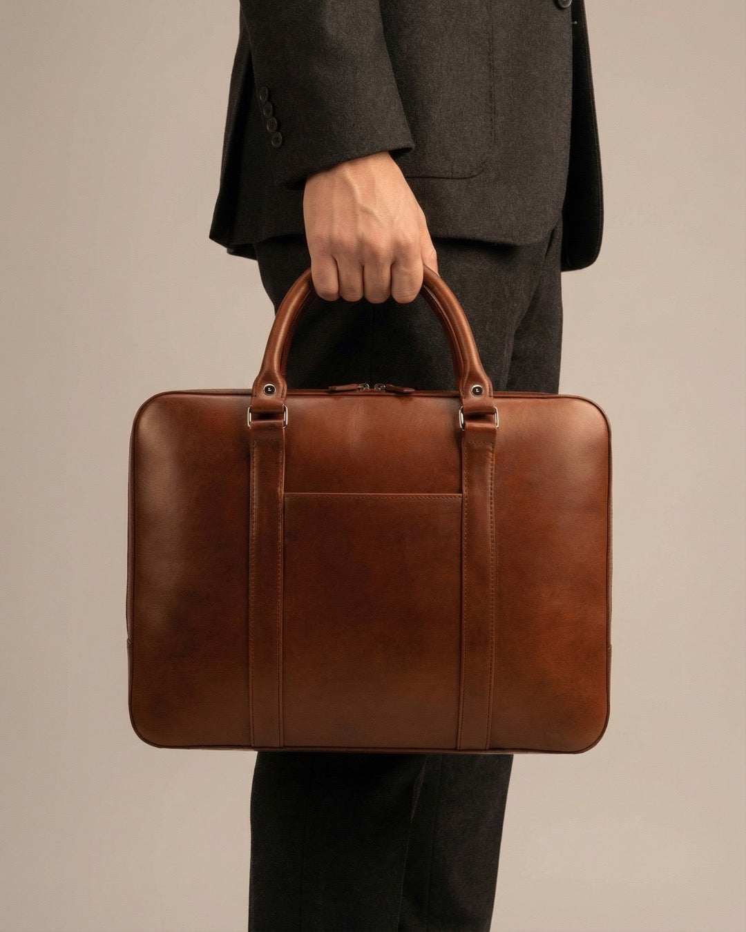 Opus Integral 7 Briefcase - Deep Mahogany