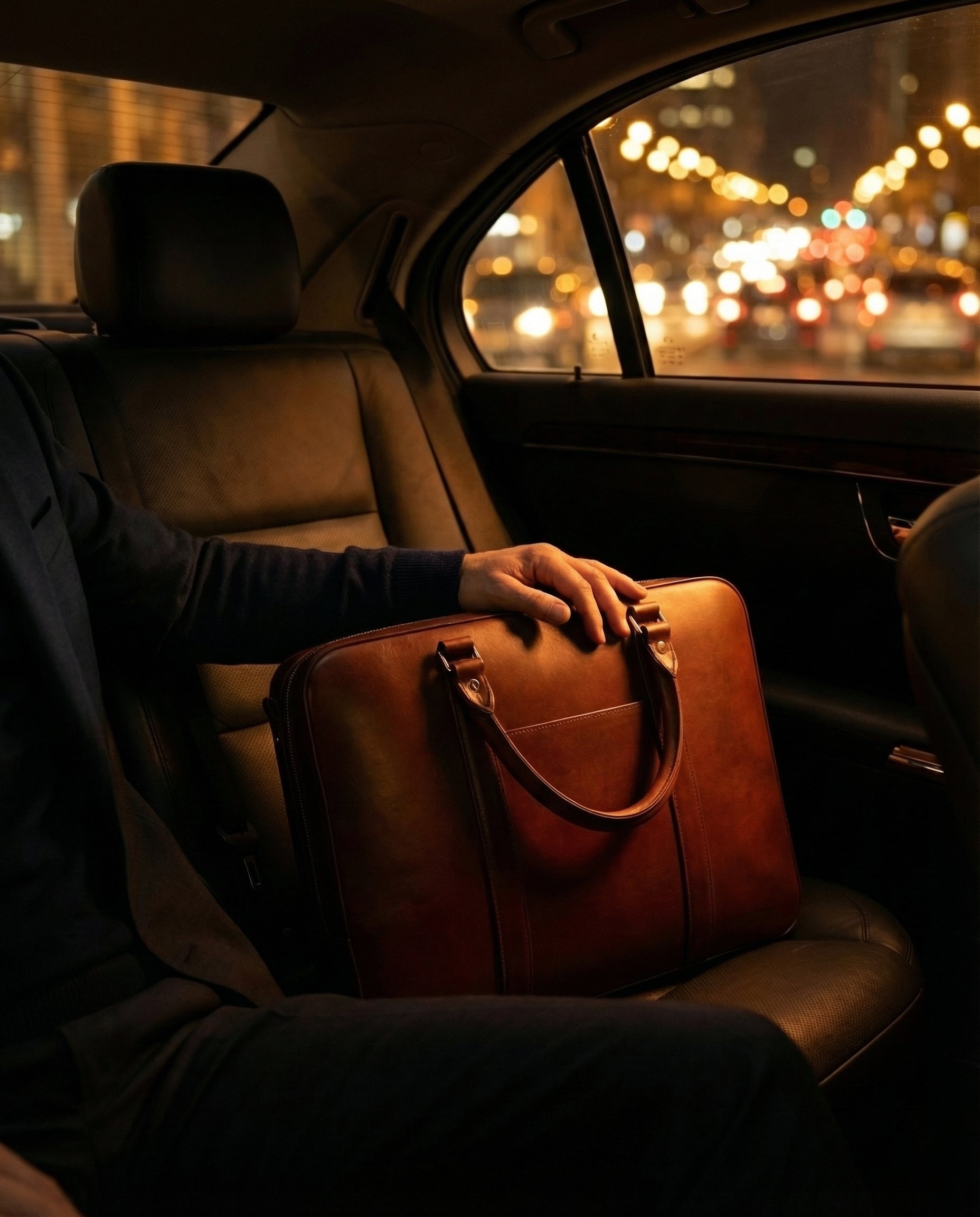 Opus Integral 7 Briefcase - Deep Mahogany